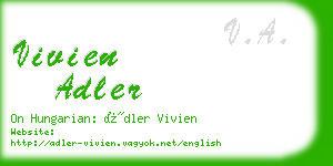 vivien adler business card